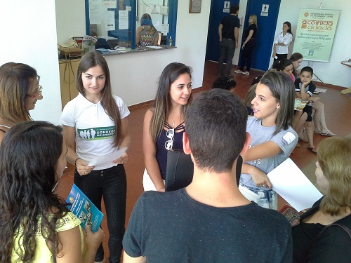Estudantes veteranos recebem os calouros na Pré Acolhida do Campus FURG SAP 1