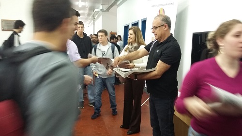 Lançamento do encarte no campus furg sap